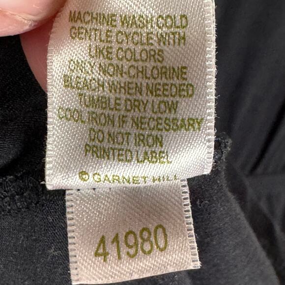 EUC GARNET HILL Faux Wrap Dress Size S Jersey Knit Sleeveless Business Casual‎ - Picture 10 of 15